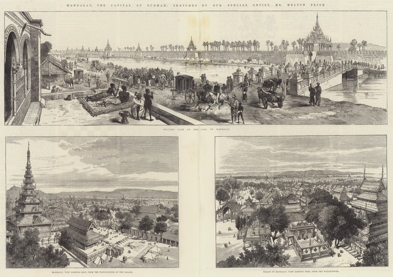 Mandalay, de Hoofdstad van Birma door Melton Prior