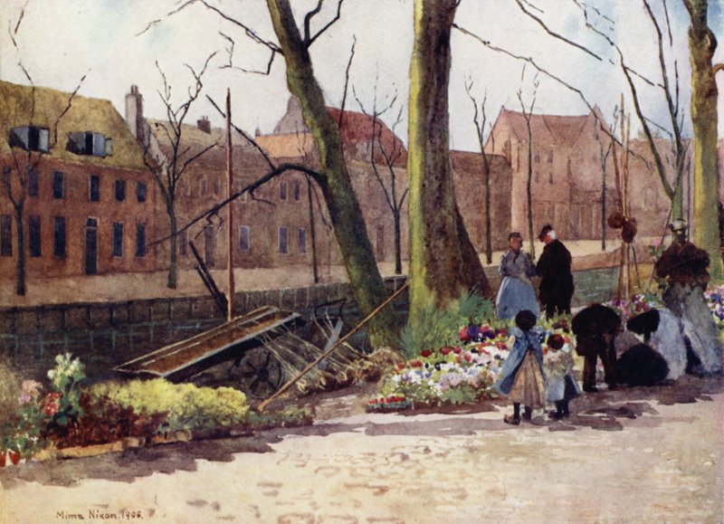 Bloemenmarkt, Haarlem door Mima Nixon