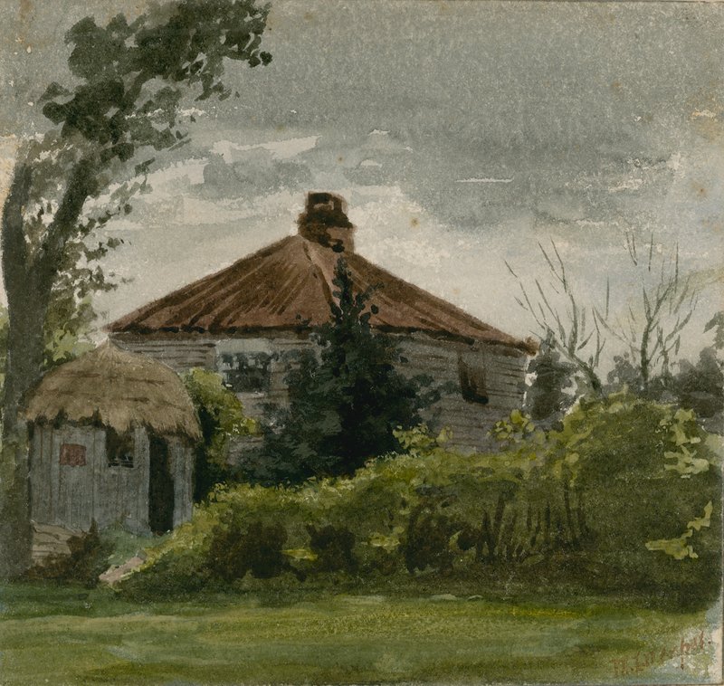 Originele aquarel getiteld 