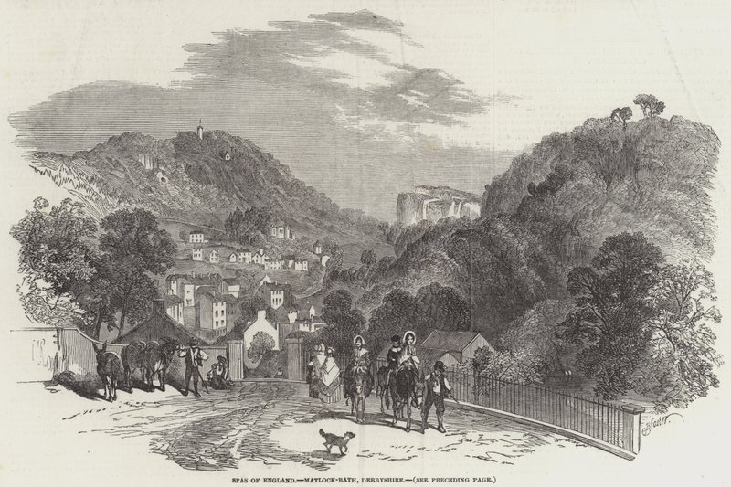 Kuuroorden van Engeland, Matlock-Bath, Derbyshire door Myles Birket Foster
