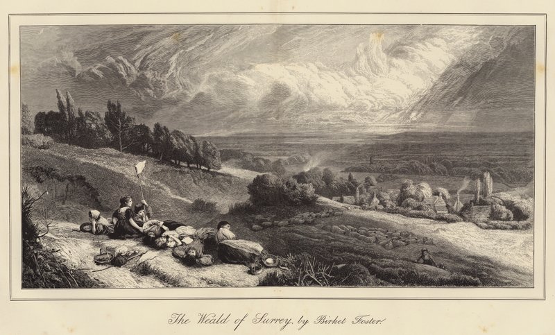 De Weald van Surrey door Myles Birket Foster