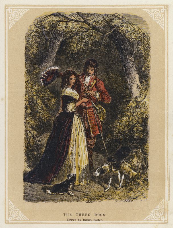 De drie honden door Myles Birket (after) Foster