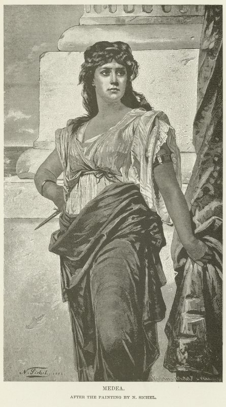 Medea (gravure) door Nathaniel Sichel