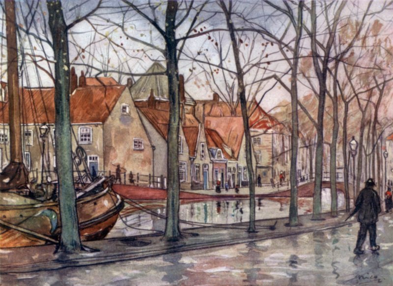 De haven, Den Haag door Nico Jungman