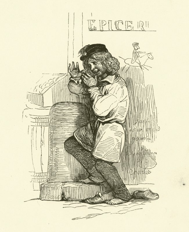 De Gamin (gravure) door Nicolas Toussaint (after) Charlet