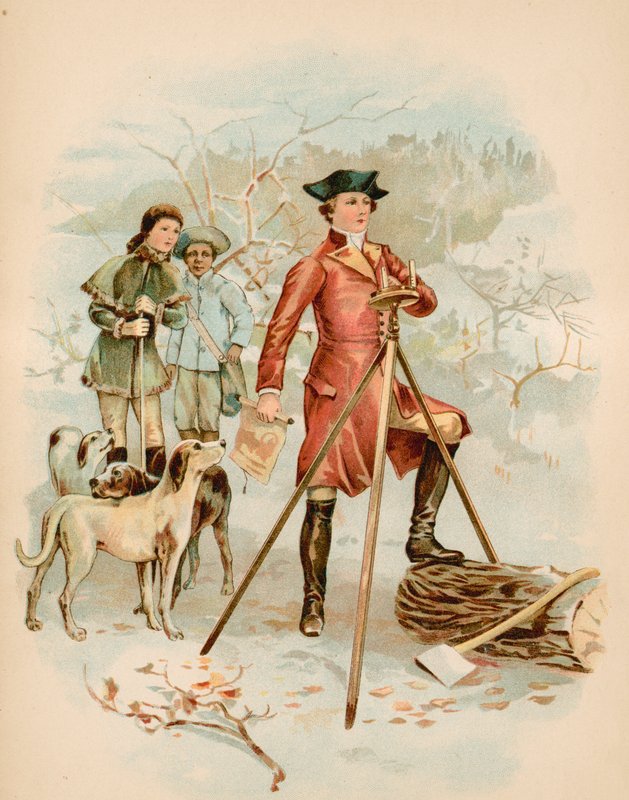 Jonge Washington, Landmeter door North American