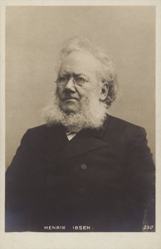 Henrik Ibsen (1828-1906), Noorse toneelschrijver door Norwegian Photographer