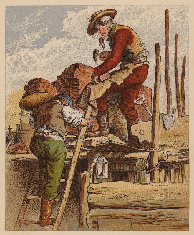 De Bouwer door Oskar Pletsch