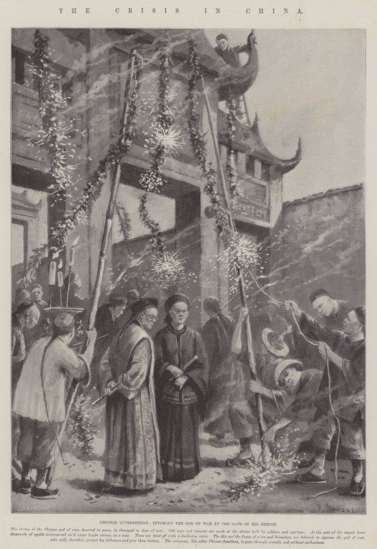 De Crisis in China door Paul Frenzeny