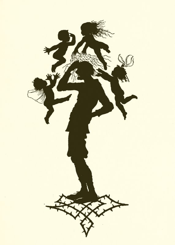 Een Midzomernachtsdroom, silhouet door Paul Konewka