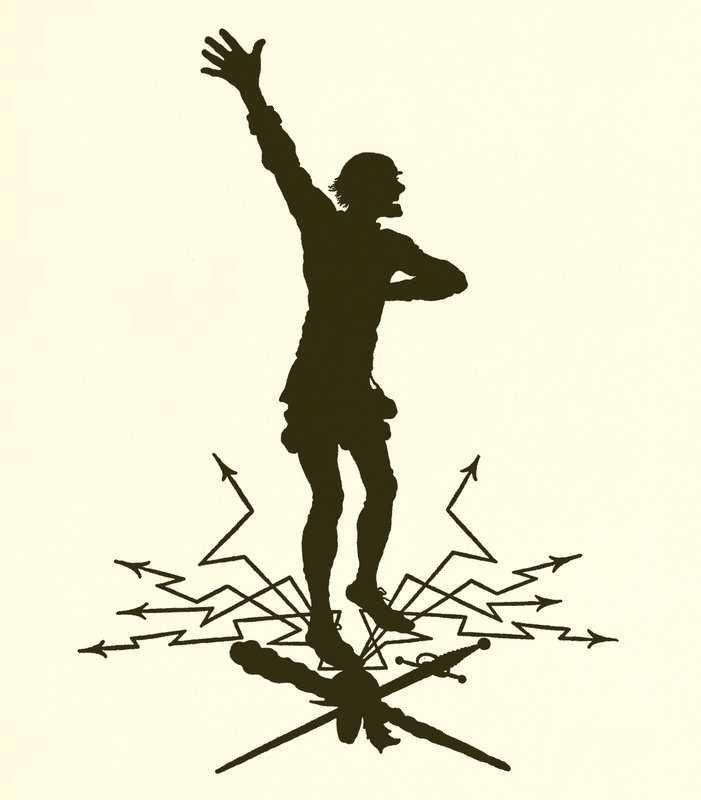 Een Midzomernachtsdroom, silhouet door Paul Konewka