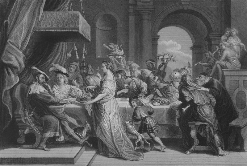De dood van Johannes de Doper door Peter Paul after Rubens