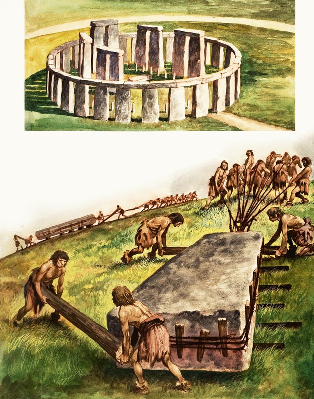 Bouw van Stonehenge door Peter Jackson
