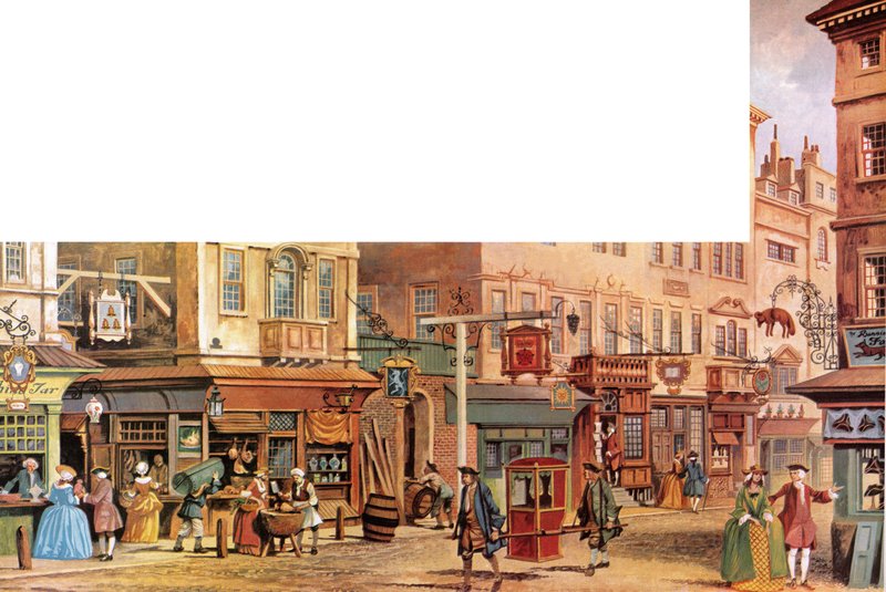 Londen in de 18e eeuw door Peter Jackson