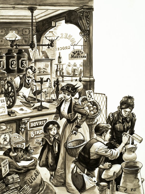 Winkelen in Edwardiaanse tijden door Peter Jackson