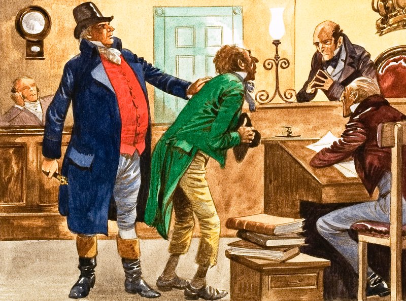 De gevangene in de rechtbank door Peter Jackson