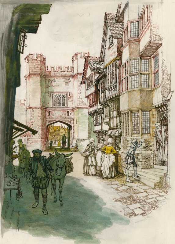 Ongeïdentificeerde Londense Straatscène door Peter Jackson