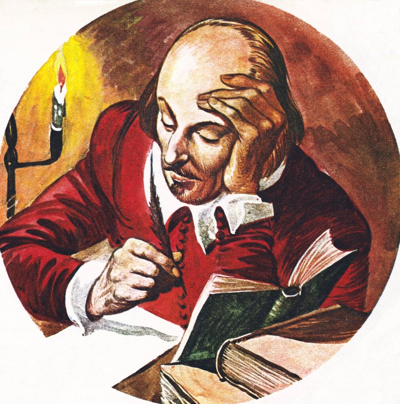 William Shakespeare, schrijvend door Peter Jackson
