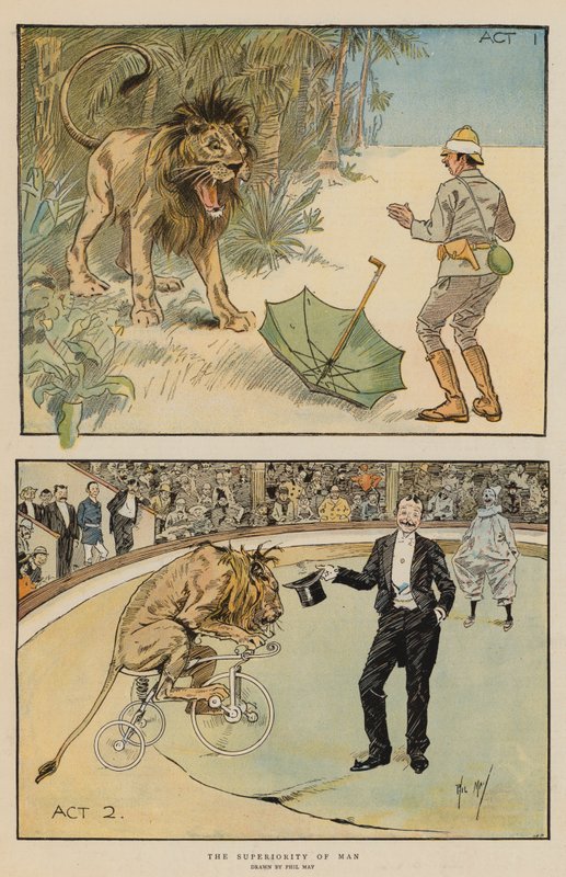 De superioriteit van de mens door Phil May