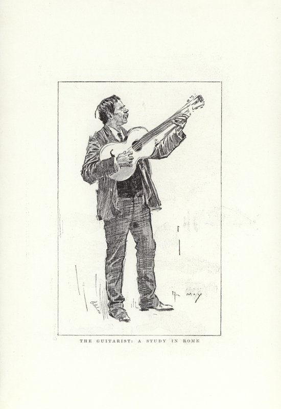 De Gitarist, een studie in Rome door Phil May