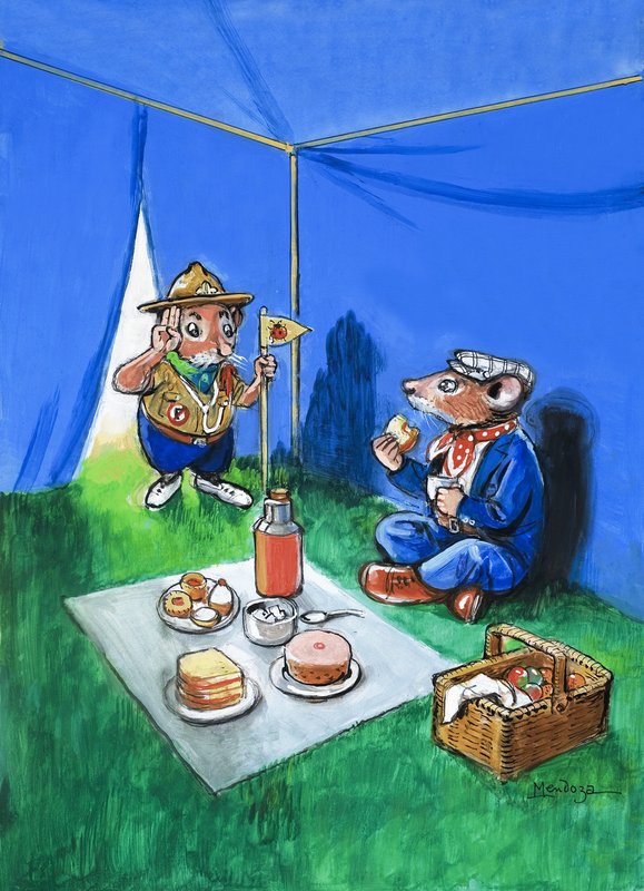 Stadsmuis en plattelandsmuis door Philip Mendoza