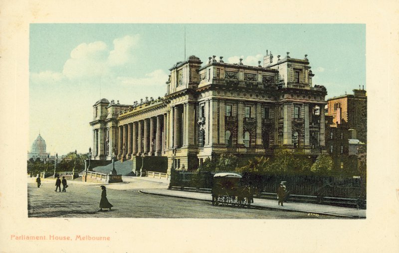 Parlementsgebouw, Melbourne, Victoria, Australië door Photographer Australian