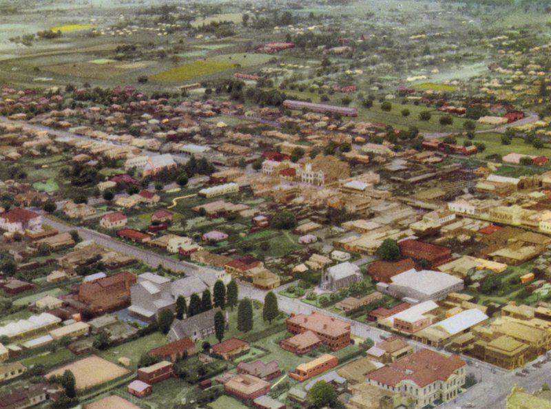 Queensland, Australië: Toowoomba vanuit de lucht door Photographer Australian