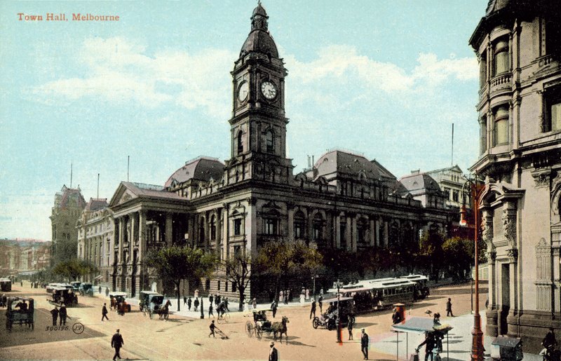 Stadhuis, Melbourne (kleurfoto) door Photographer Australian