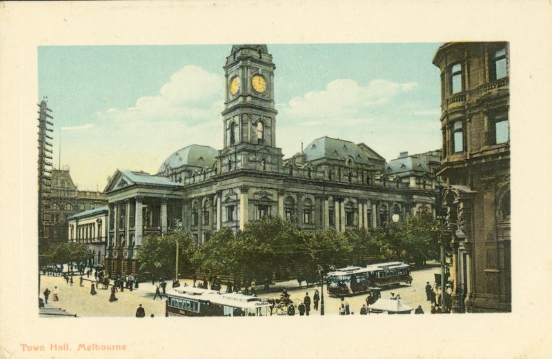 Stadhuis van Melbourne, Victoria, Australië door Photographer Australian