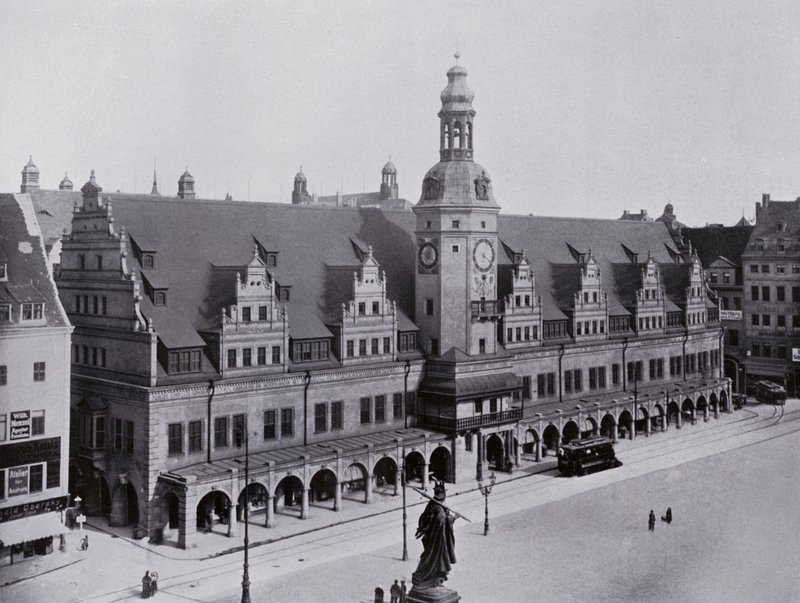 Leipzig: Oude stadhuis door Photographer German