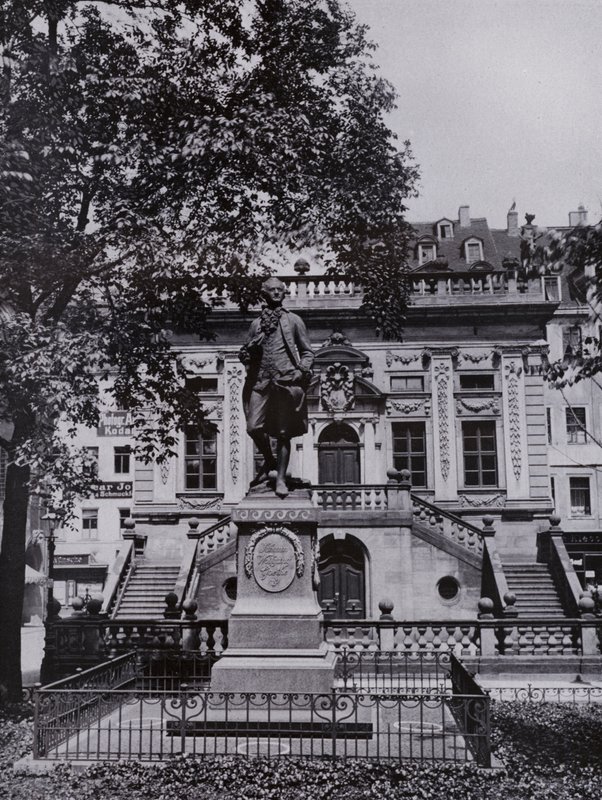 Leipzig: Goethe-Denkmal Op De Naschmarkt door Photographer German