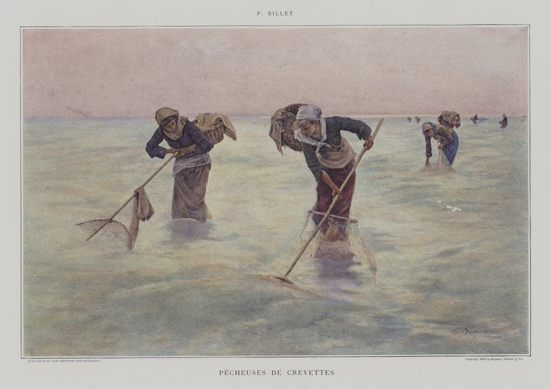 Garnalenvisseressen door Pierre Celestin Billet