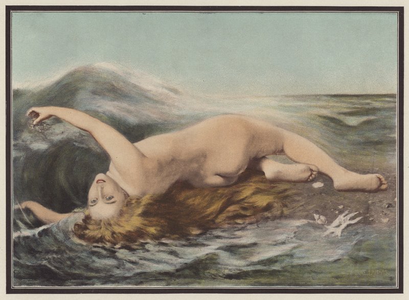 Undine speelt met de golven door Pierre Dupuis