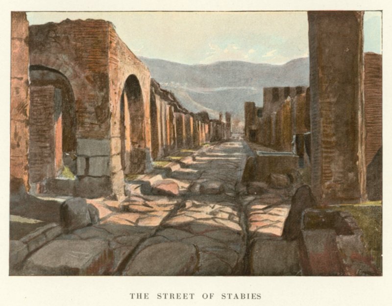 De Straat van Stabies (kleur litho) door Pierre Gusman