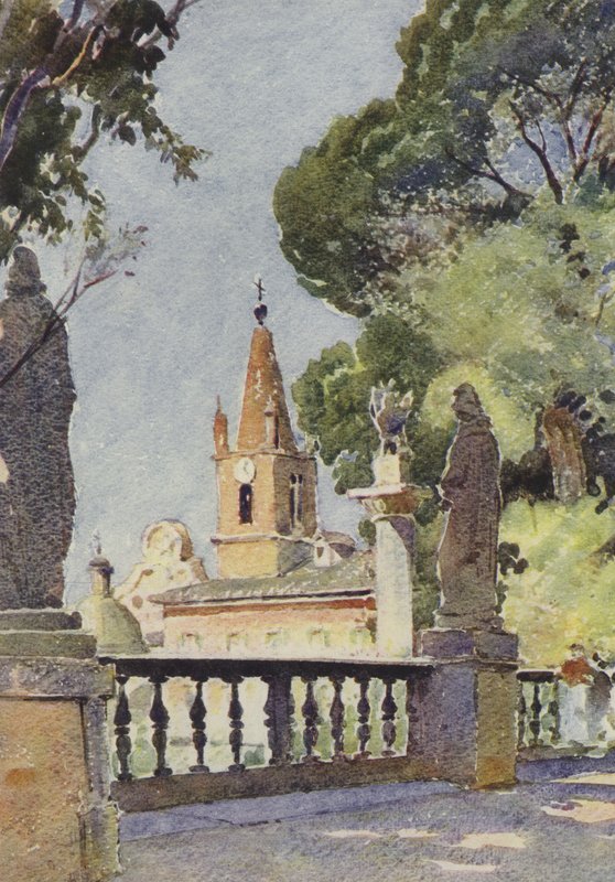 Op de Pincio, Rome door Pierre Vignal