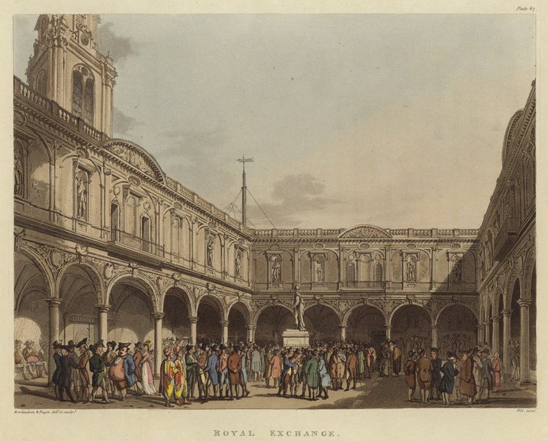 Royal Exchange door Pugin and Rowlandson