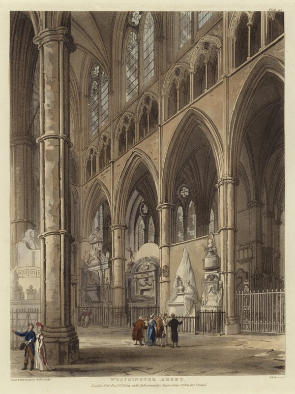 Westminster Abbey door Pugin and Rowlandson