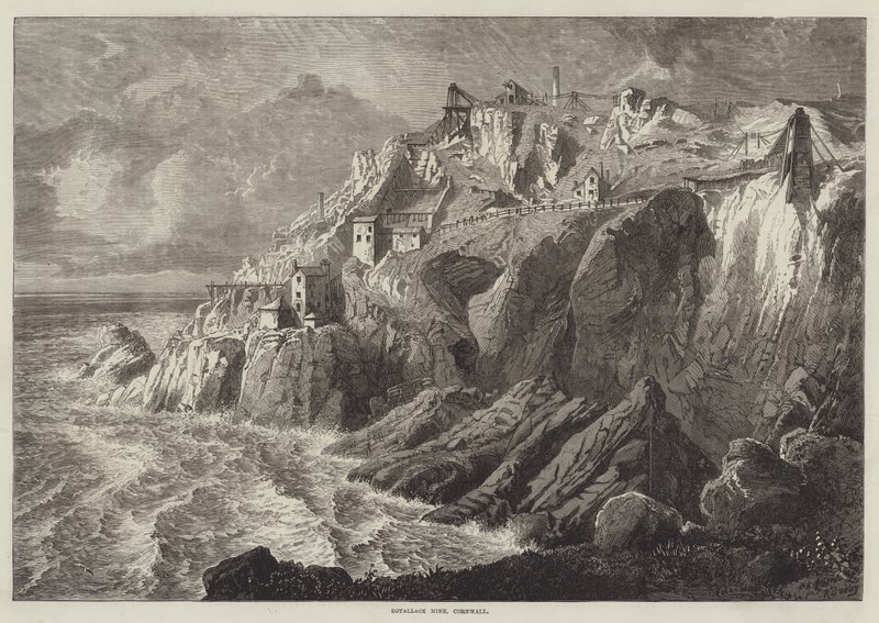 Botallack Mijn, Cornwall door R. Dudley