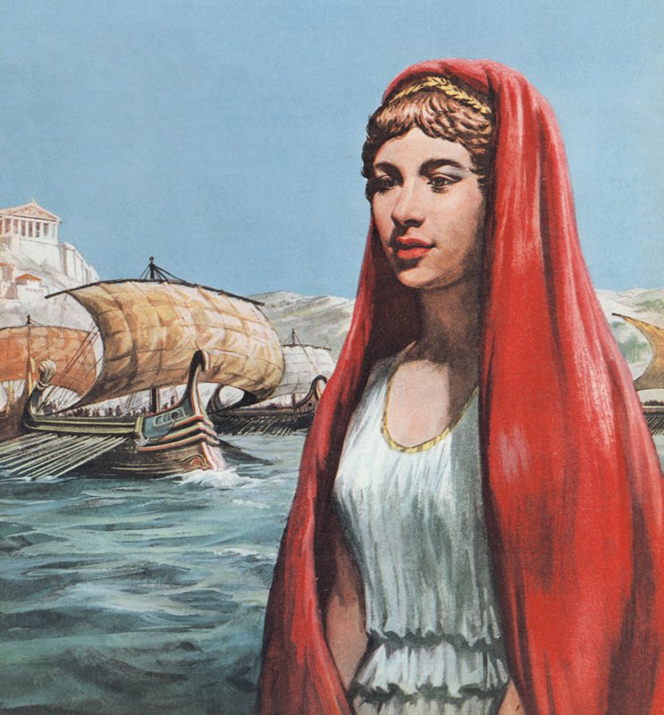 Helena van Troje (kleurenlitho) door Ralph Bruce