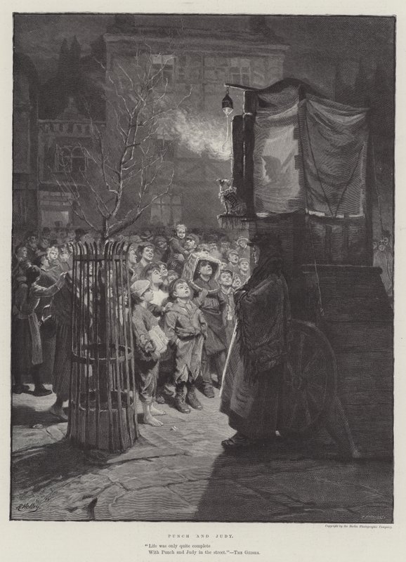 Punch en Judy door Ralph Hedley