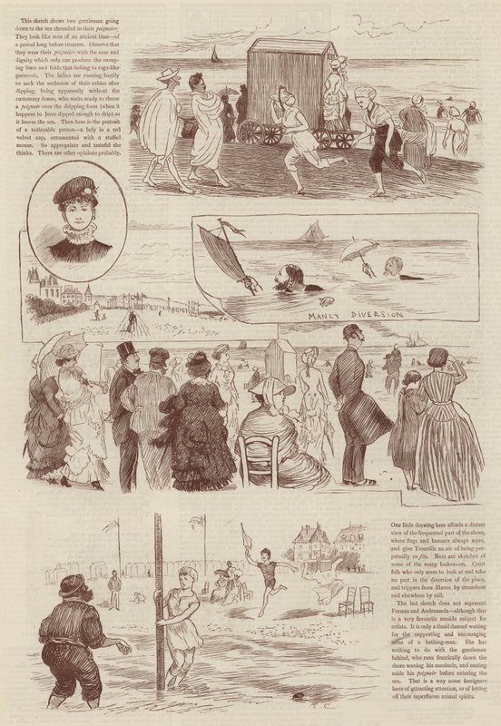 Schetsen in Trouville door Randolph Caldecott