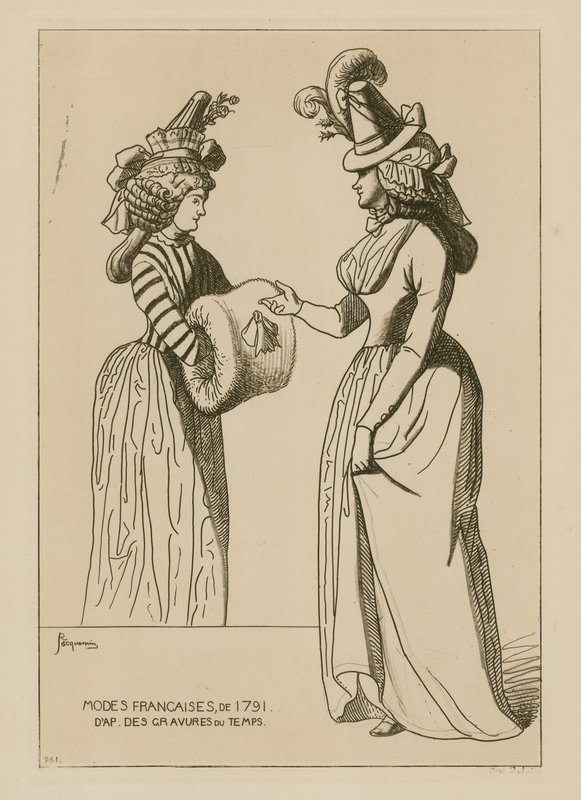 Franse mode van 1791 door Raphael Jacquemin