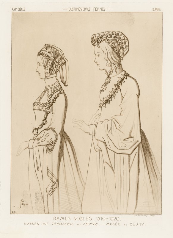 Adellijke vrouwen, 1510-1520 door Raphael Jacquemin