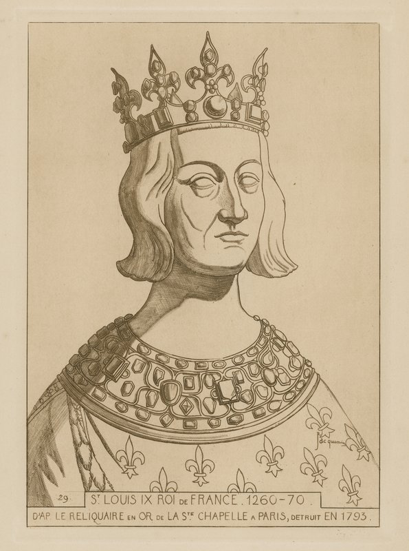 Sint Lodewijk IX, Koning van Frankrijk, 1260-1270 door Raphael Jacquemin