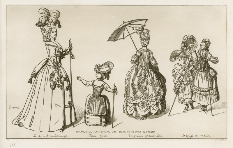 Vrouwen van Parijs, 1774-79 door Raphael Jacquemin