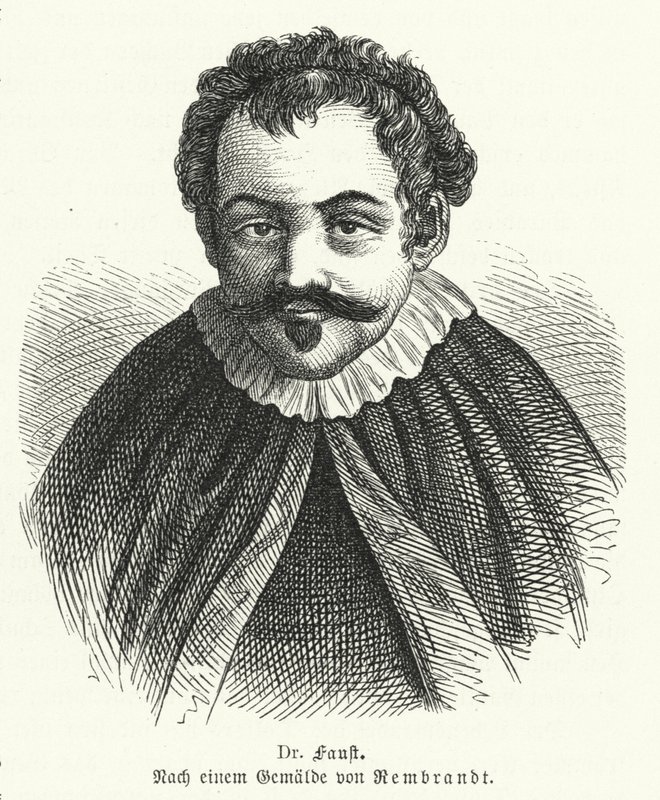 Dr. Faust door Rembrandt van Rijn