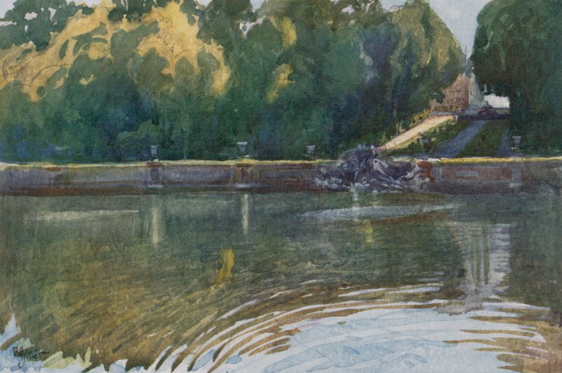 Bassin van Latona, Versailles door Rene Binet