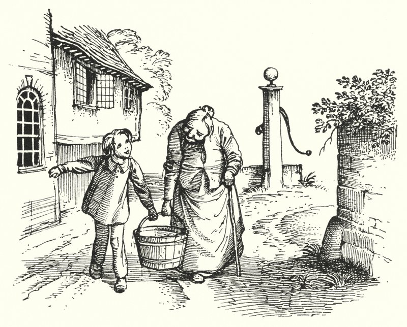 Hans Christian Andersen: Kleine Tuk (litho) door Rex (after) Whistler