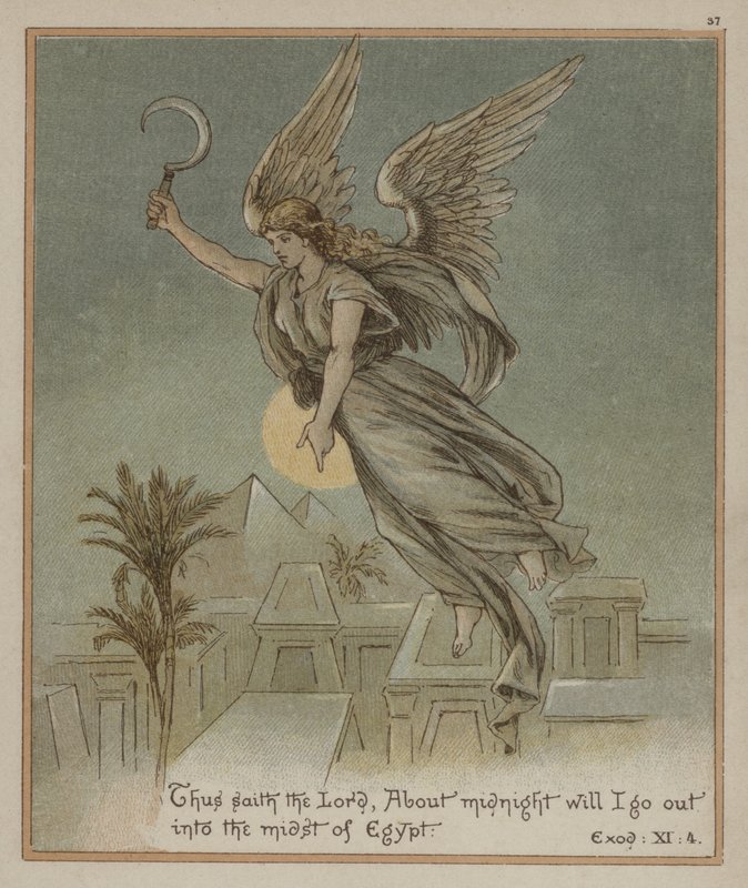 Engel van vernietiging in Egypte door Richard Andre