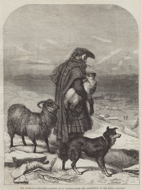 De Hooglandse Herder door Richard Ansdell